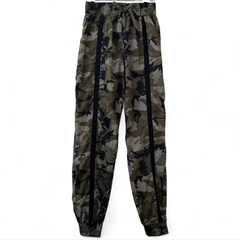 Girls XL Size 14/16 Army Fatigue Camo Track Pants Athletic Joggers Skinny Leg